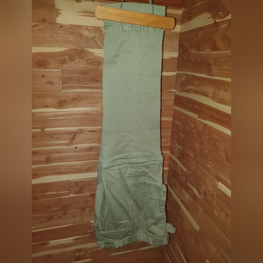 Vintage 80s Women's Khaki Safari Pants with Zip Off Legs
